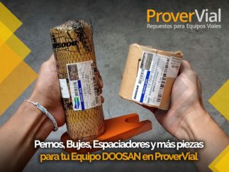 PERNOS, BUJES, ESPACIADORES Y MÁS PARA TU EQUIPO DOOSAN